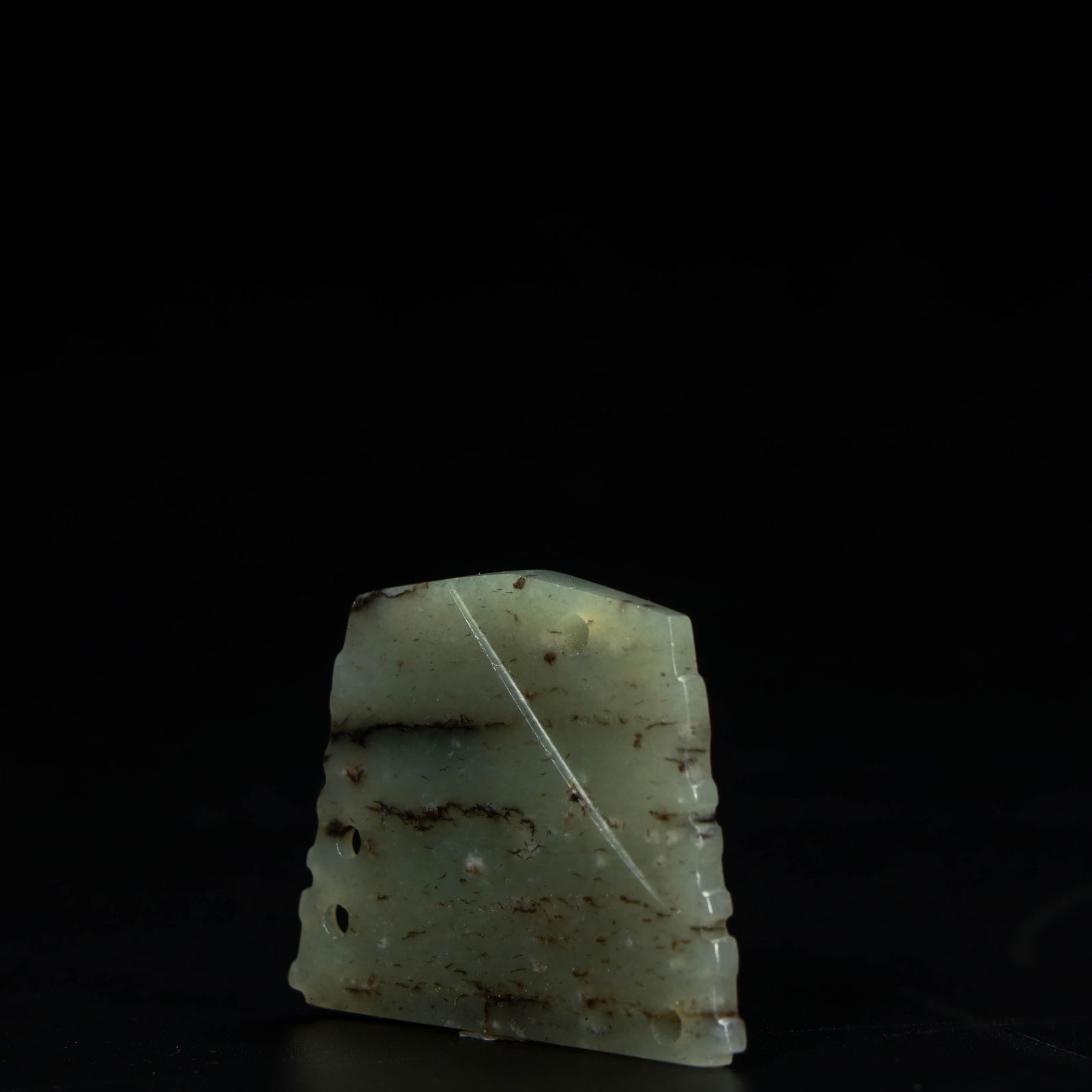 A beautiful beast face pattern jade qi - 6