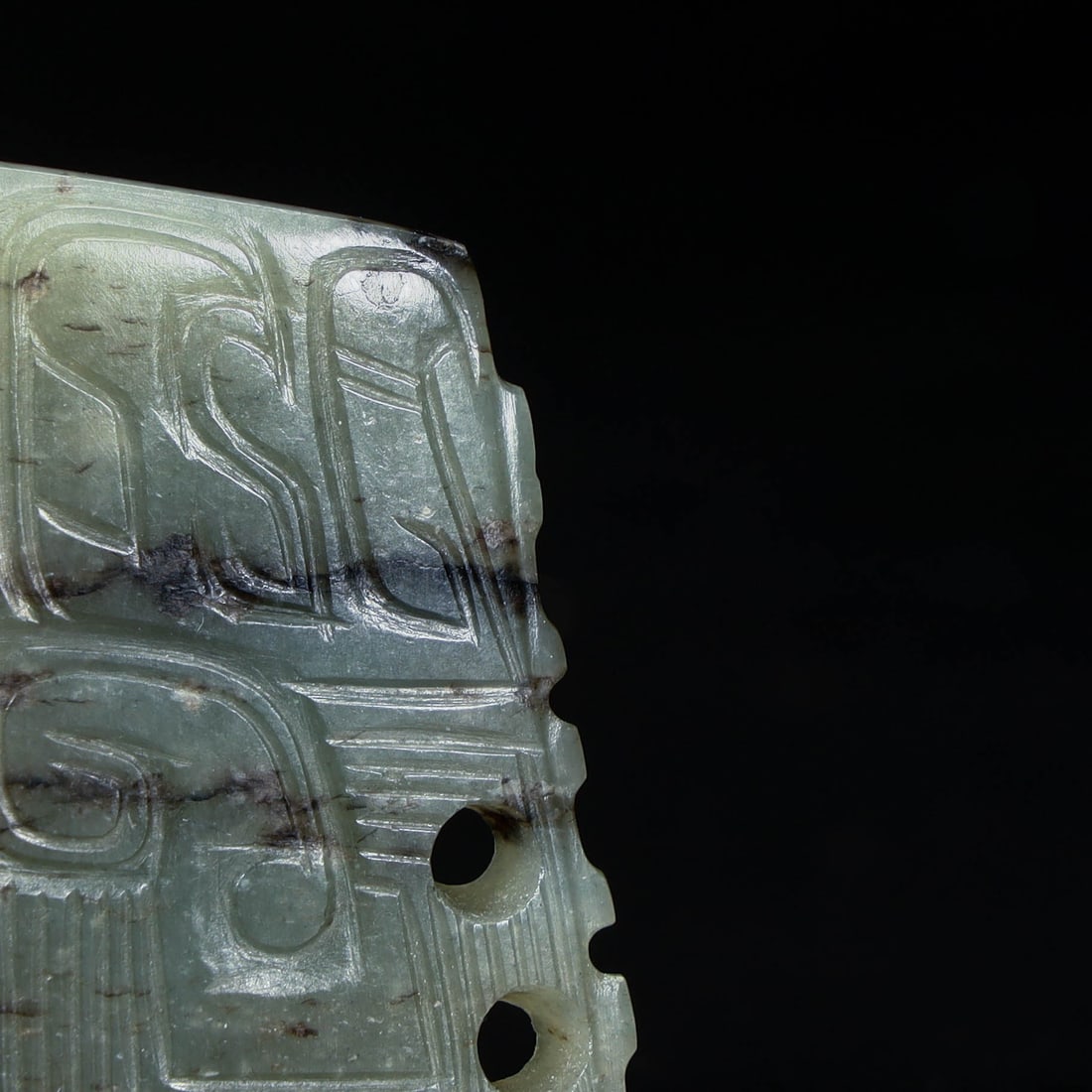 A beautiful beast face pattern jade qi - 8