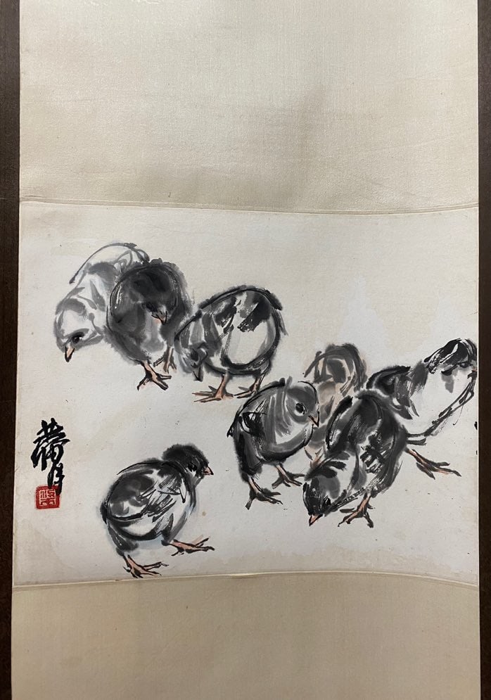 A picture of Huang Zhou's flock of chickens (1 of 6)