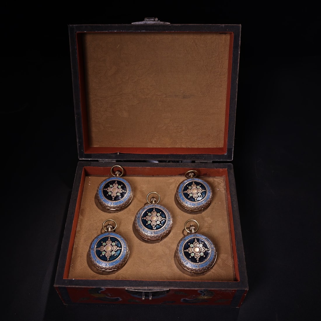 A box of rare pure copper Western pocket watches from the Qing Dynasty court collection: A rare pure copper Western pocket watch from the Qing Dynasty court collection Size:W:160g D:5.5cm T:2cm (The Dimensions Of All Batches Are Manually Measured.If You Need More