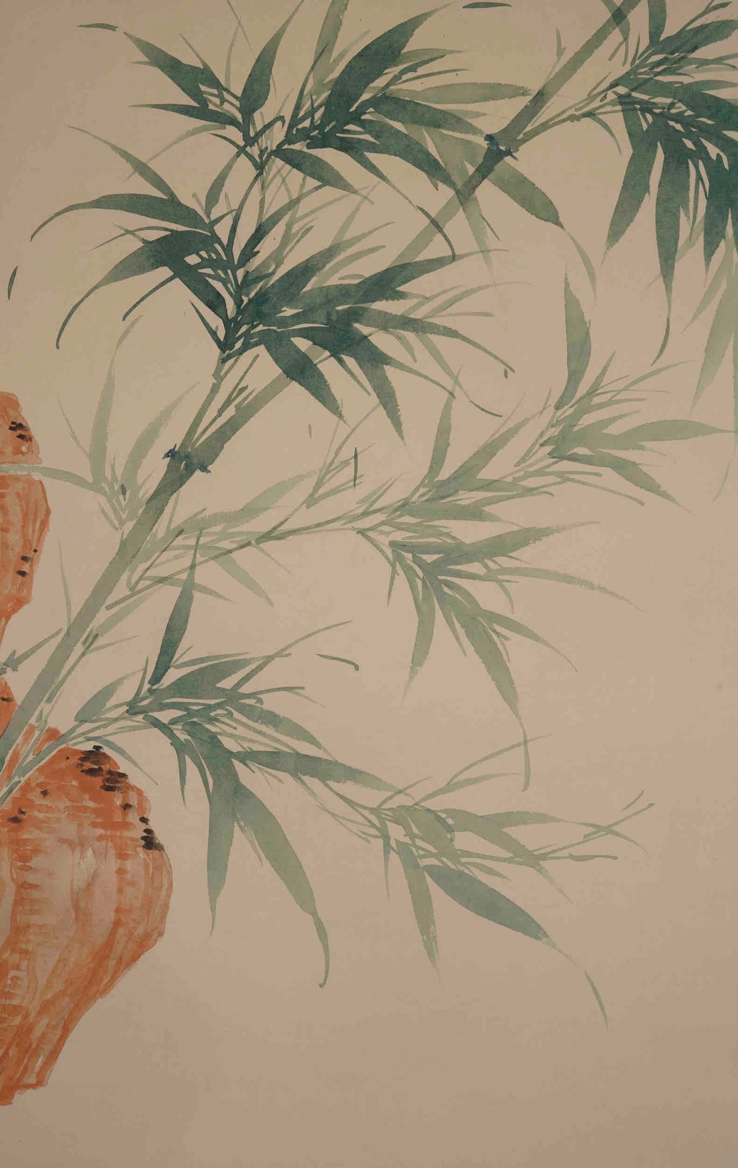 A vertical scroll on paper by Wu Hufan - 4