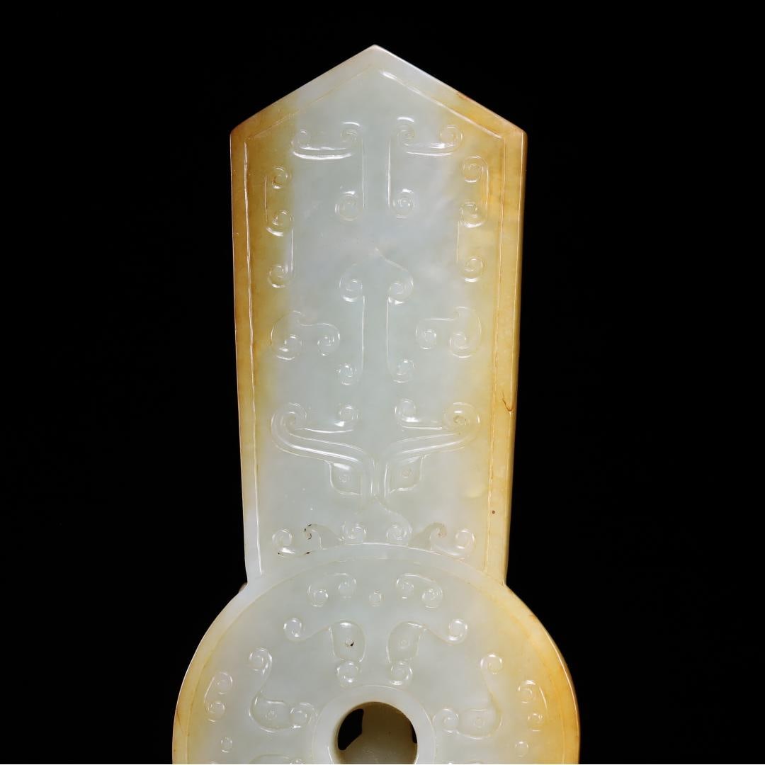 A beautiful Hetian jade dragon gui - 7