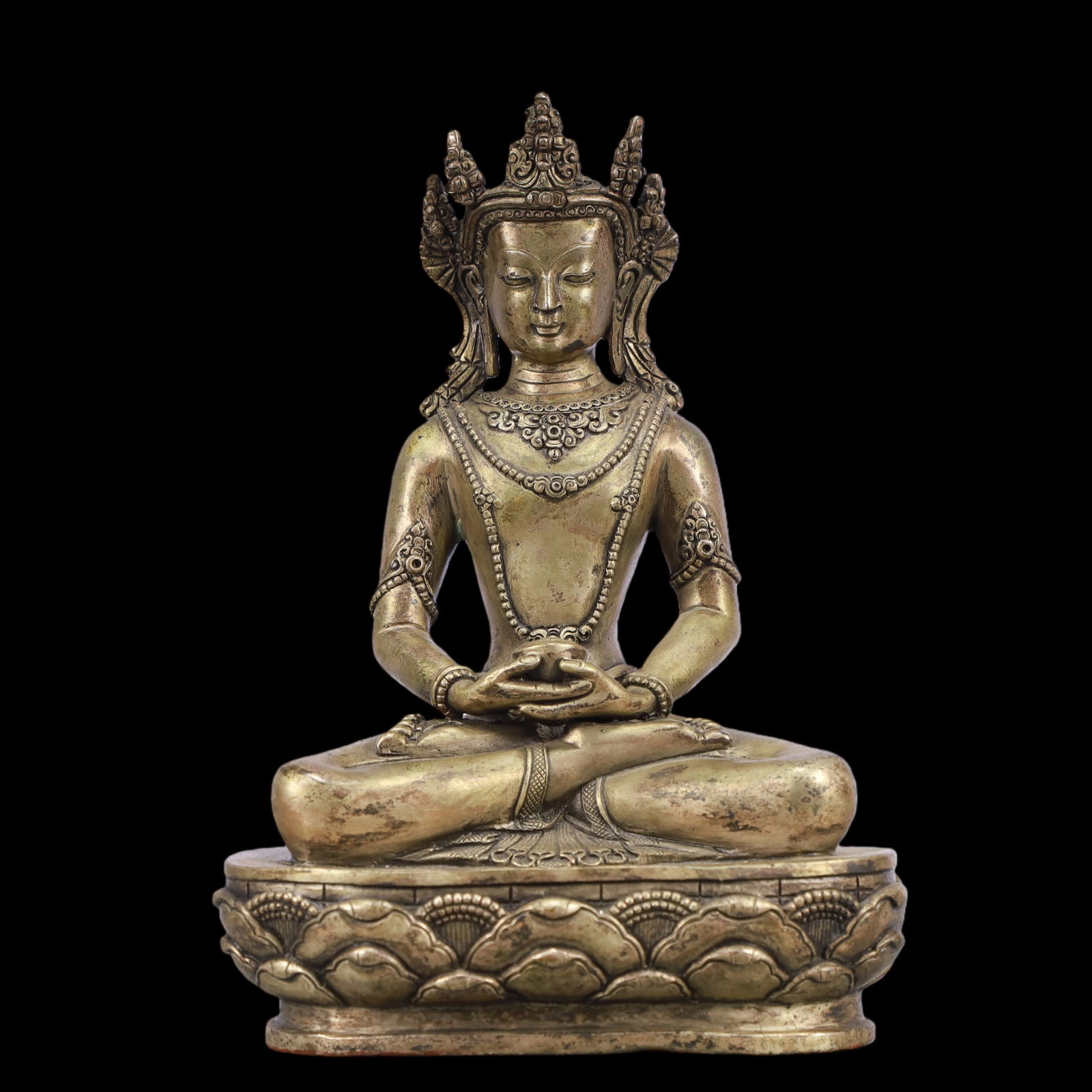 A Exquisite Coppery Statue of Avalokitesvara: A Exquisite Coppery Statue of Avalokitesvara Ming Dynasty, China Size:15cmx10cmx23cm Weight:2050g (The Dimensions Of All Batches Are Manually Measured.If You Need More Detailed Information, Please
