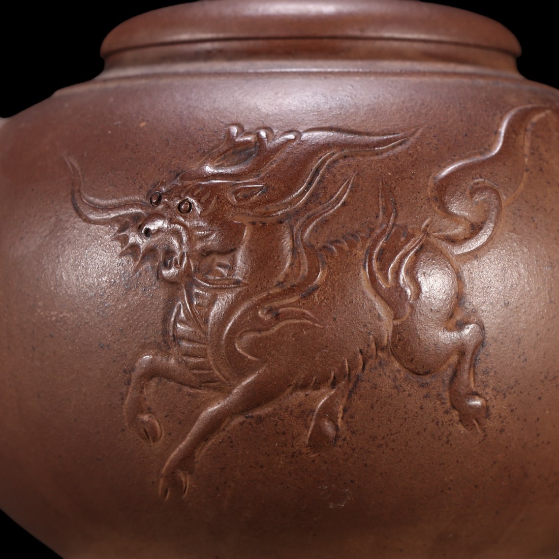 An Exquisite Purple Sands Kylin Pattern Teapot - 2