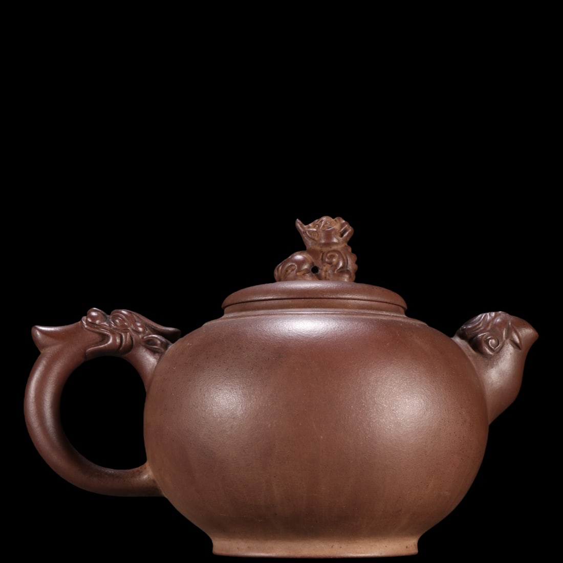 An Exquisite Purple Sands Kylin Pattern Teapot - 5