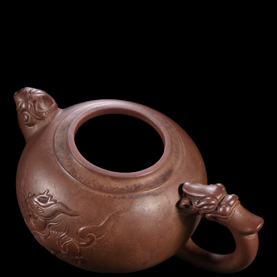 An Exquisite Purple Sands Kylin Pattern Teapot - 8