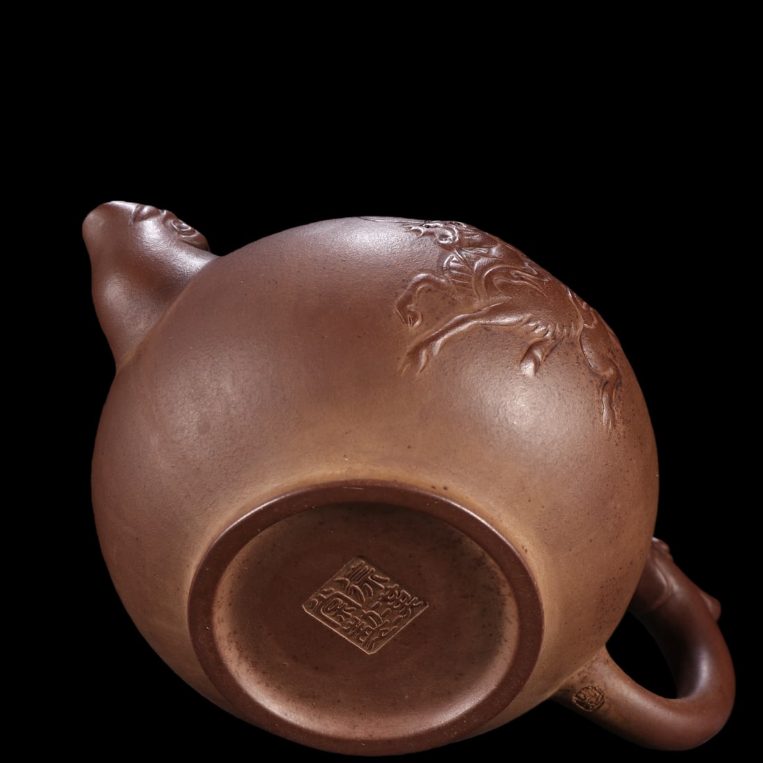 An Exquisite Purple Sands Kylin Pattern Teapot - 9