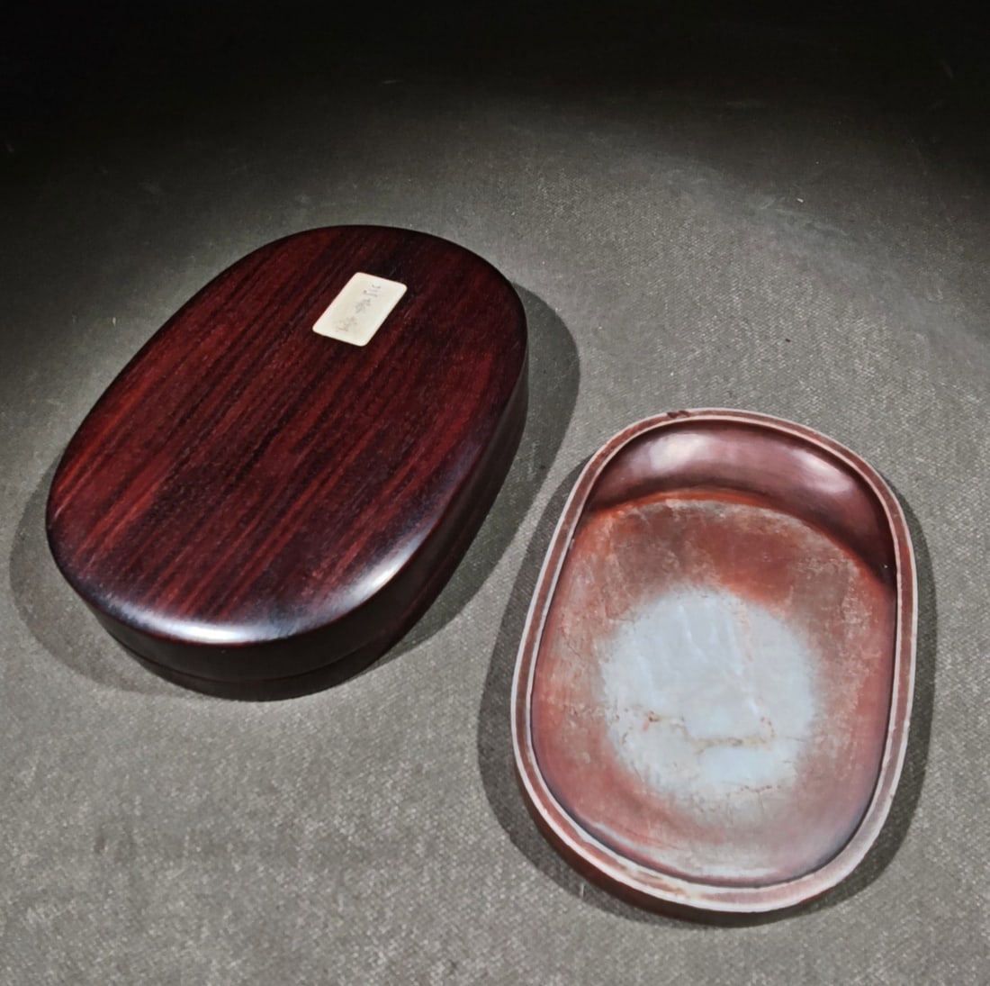 An Exquisite with poem Inkstone - 3