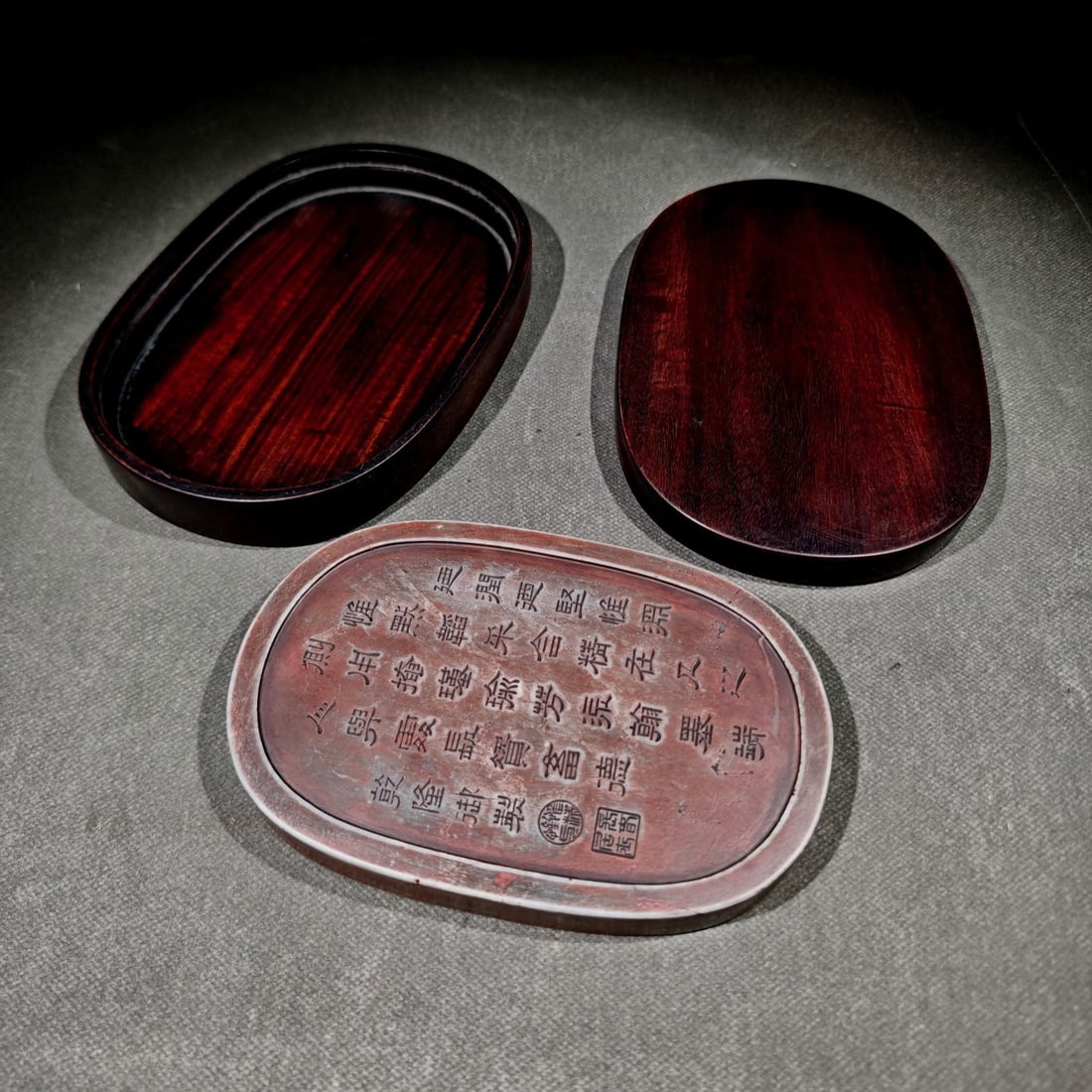 An Exquisite with poem Inkstone - 9