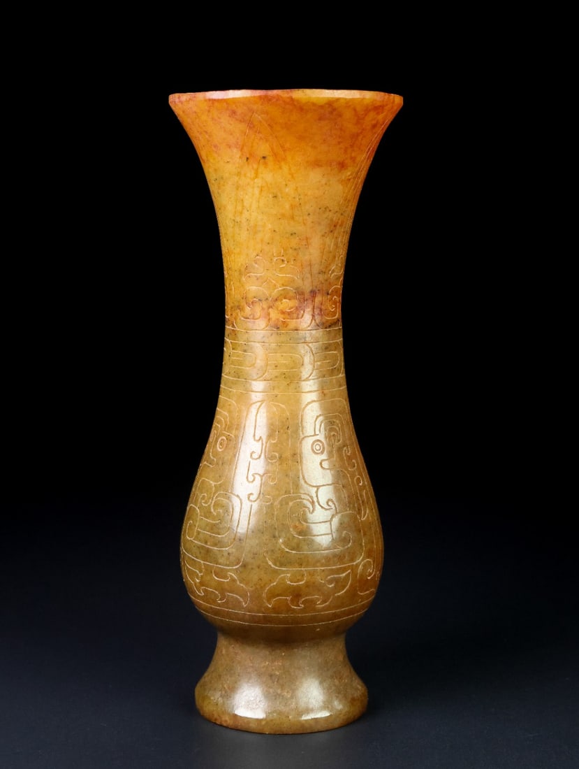 An Exquisite White Jade Cup - 5