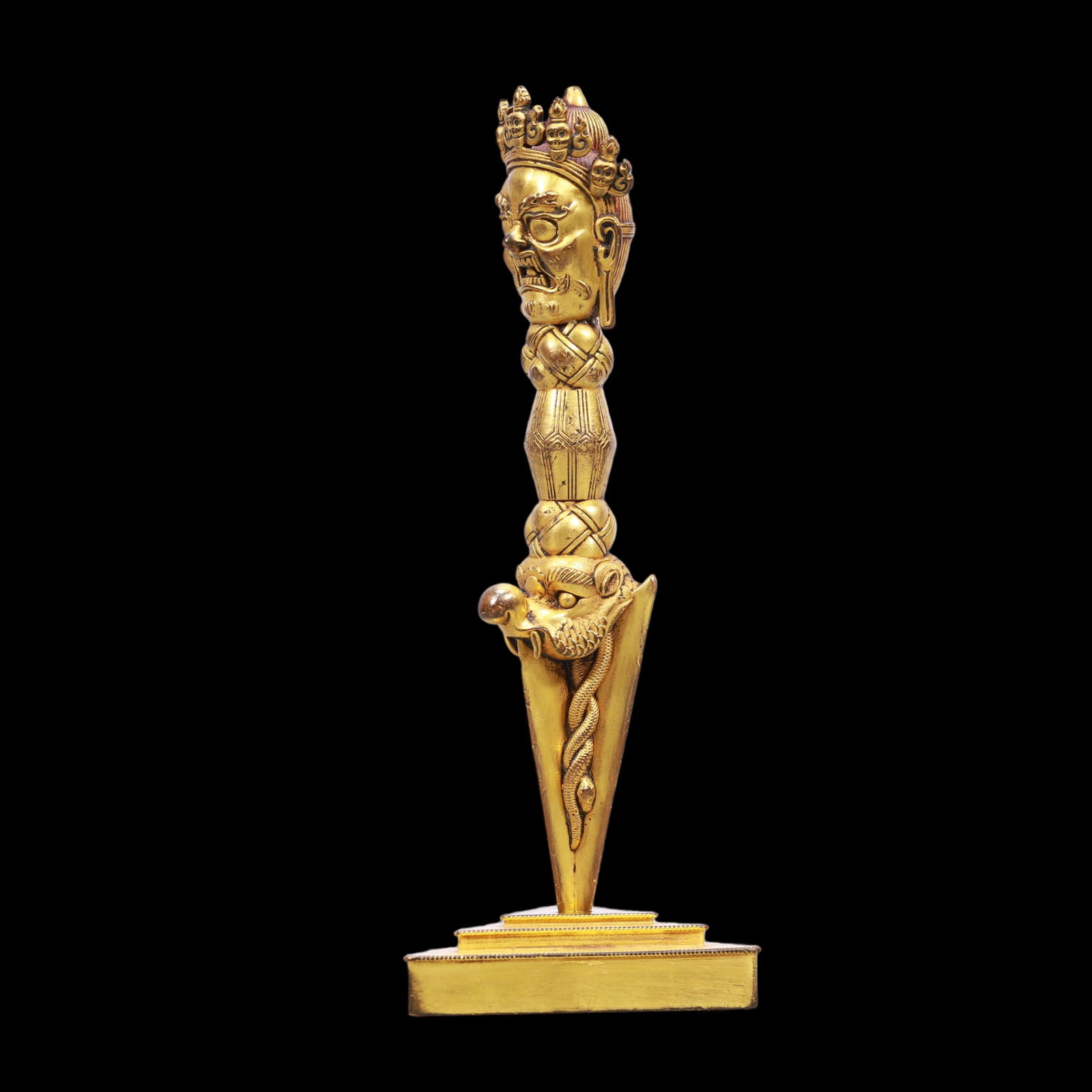 A Exquisite Gilt Bronze Ornament - 2