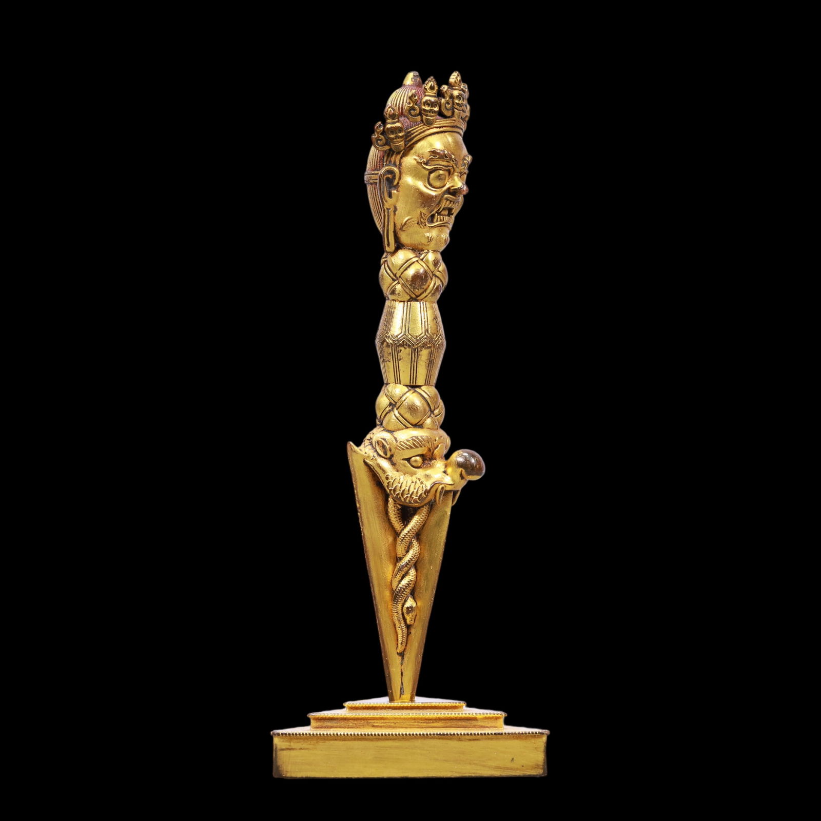 A Exquisite Gilt Bronze Ornament - 3