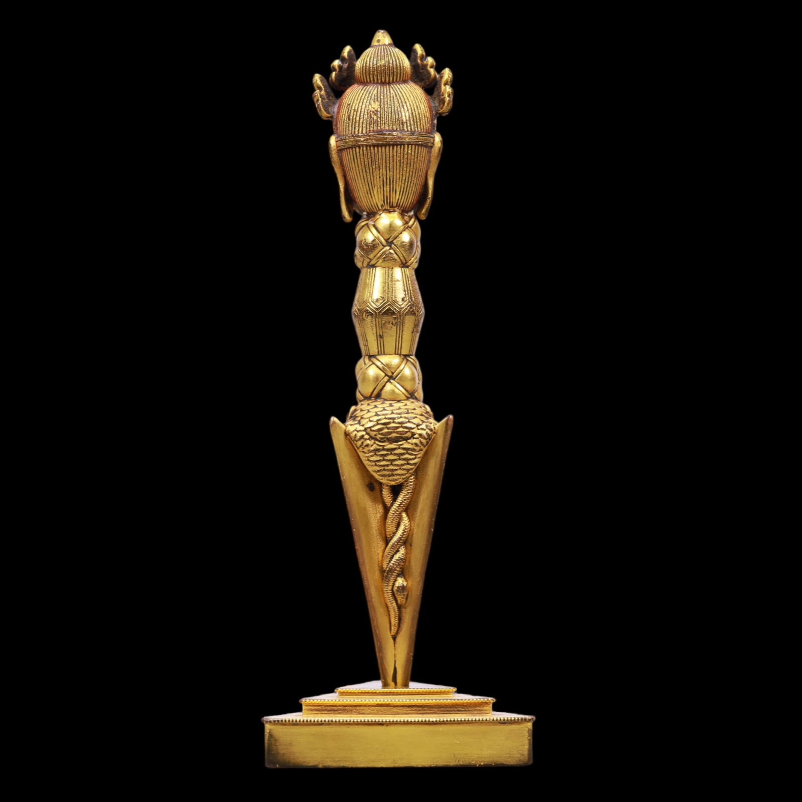 A Exquisite Gilt Bronze Ornament - 4