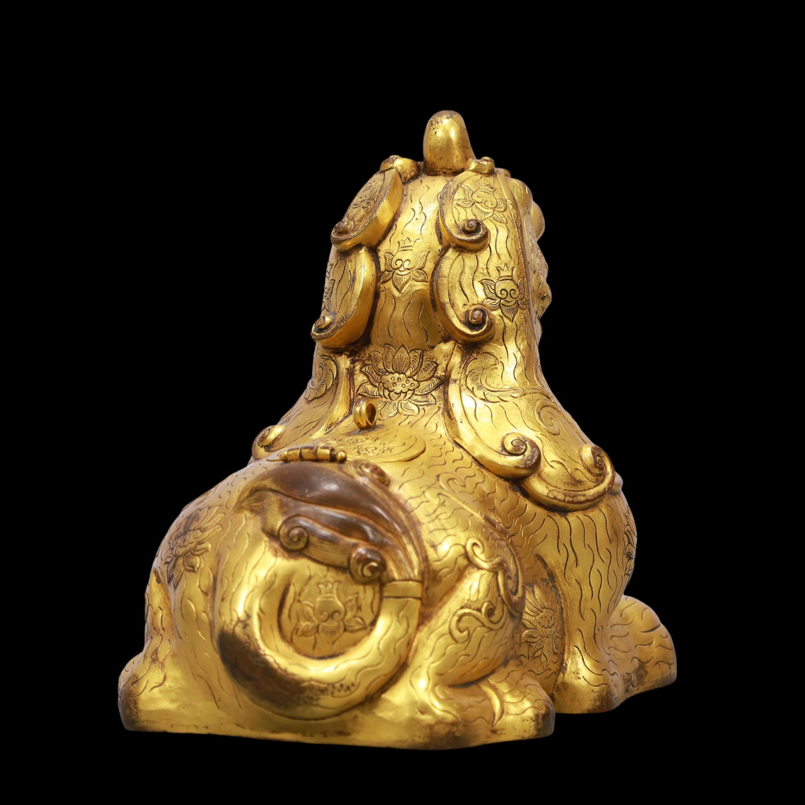 A Exquisite Gilt Bronze Auspicious Beast - 6