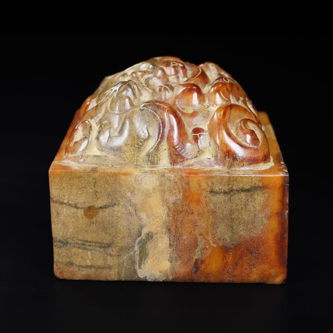 An Exquisite White Jade Dragon Pattern Seal - 7