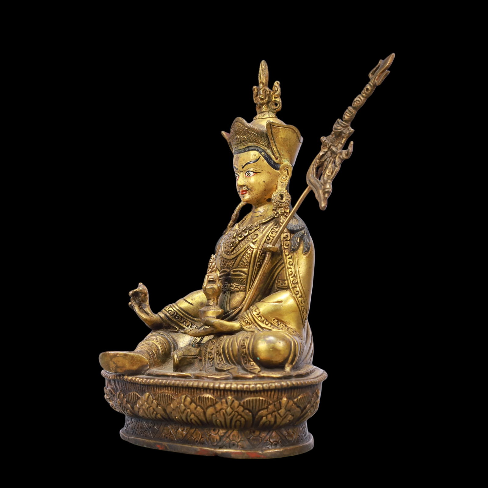 A Exquisite Gilt Bronze Buddha statue - 4