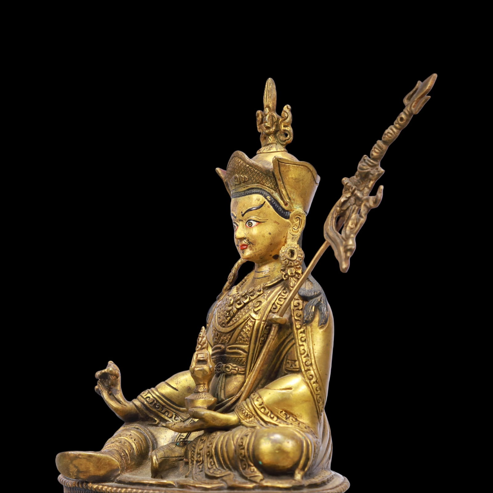 A Exquisite Gilt Bronze Buddha statue - 5