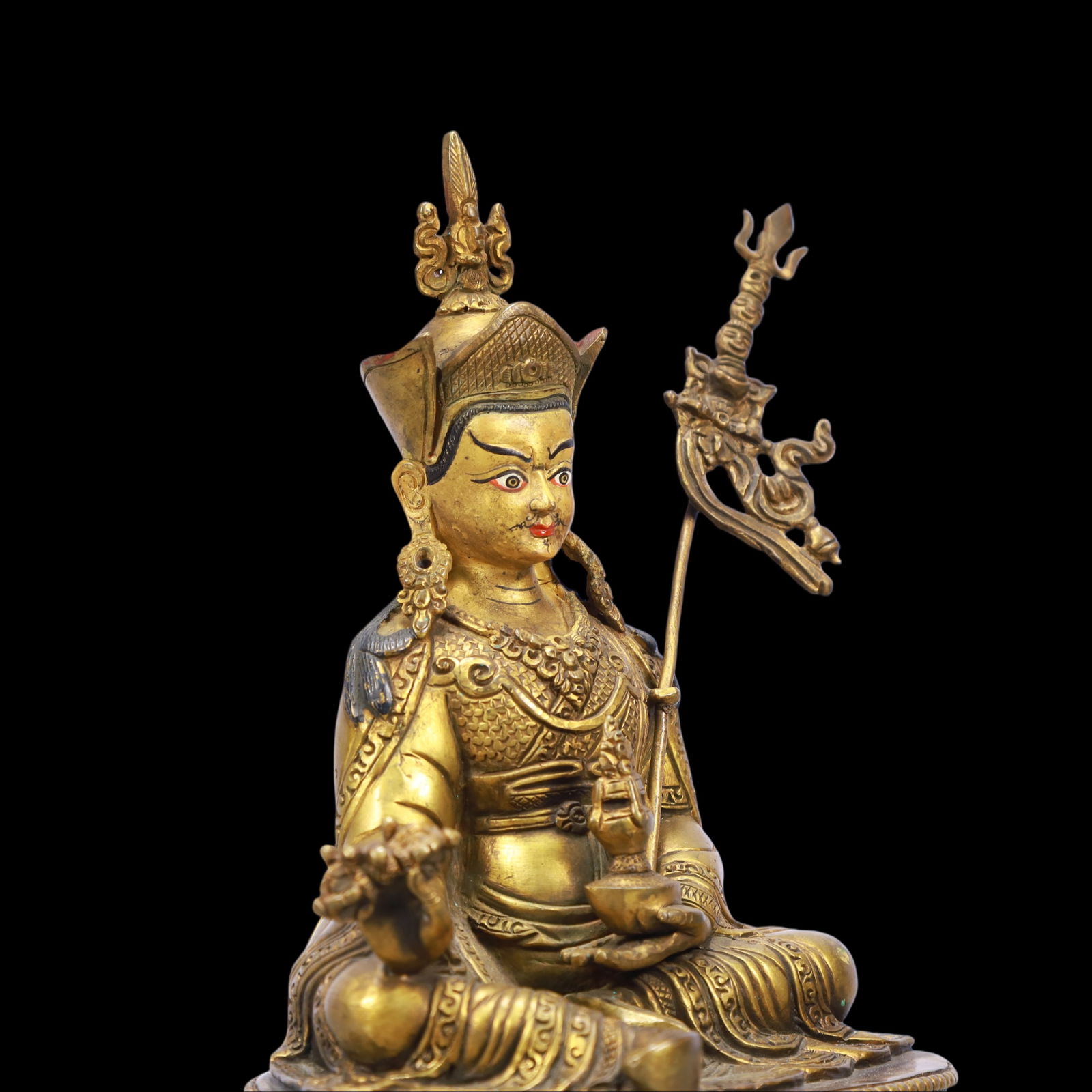 A Exquisite Gilt Bronze Buddha statue - 7