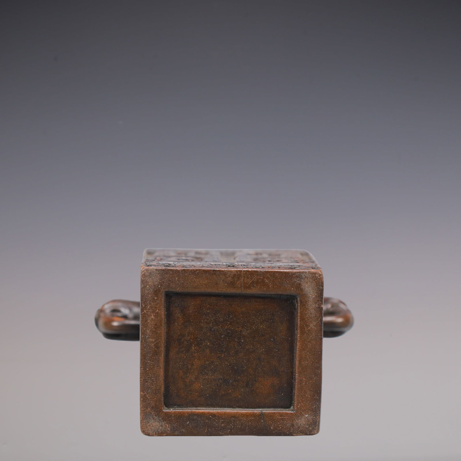 A Exquisite Eaglewood Beast-Face Pattern Double-Ears Brush Pot - 7