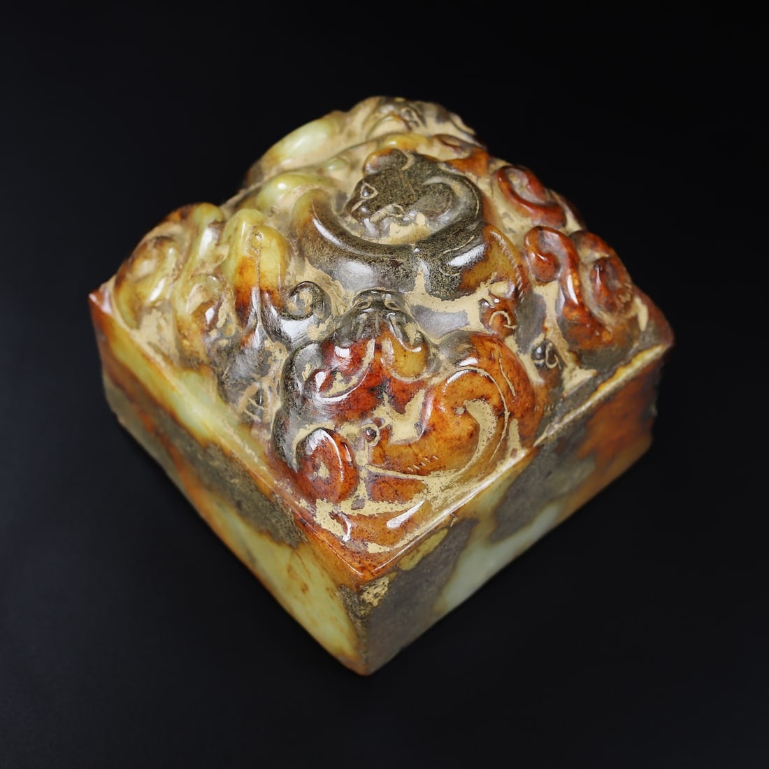 An Exquisite White Jade Dragon Pattern Seal - 5