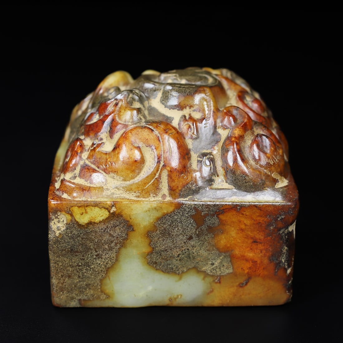 An Exquisite White Jade Dragon Pattern Seal - 6