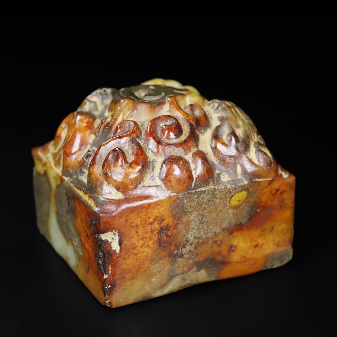 An Exquisite White Jade Dragon Pattern Seal - 7