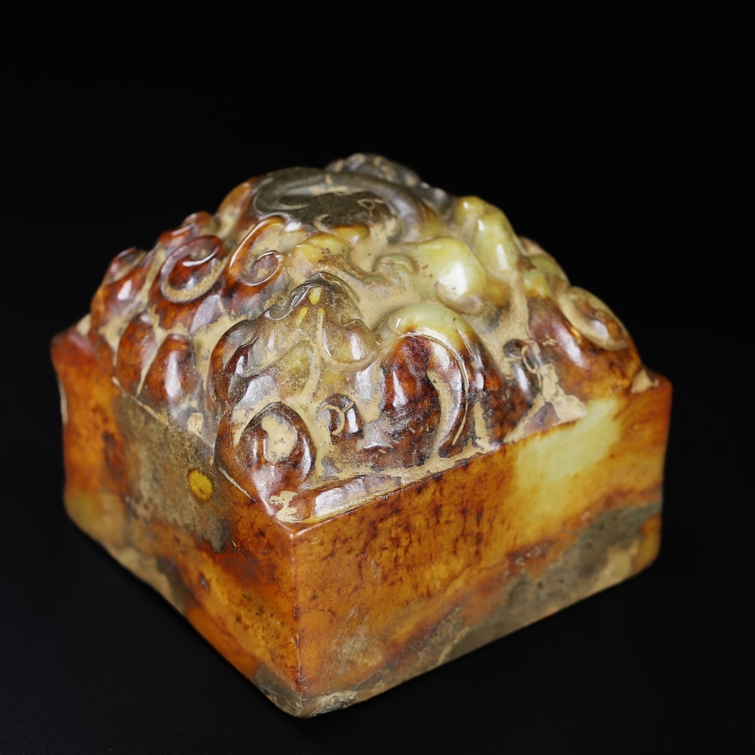 An Exquisite White Jade Dragon Pattern Seal - 8