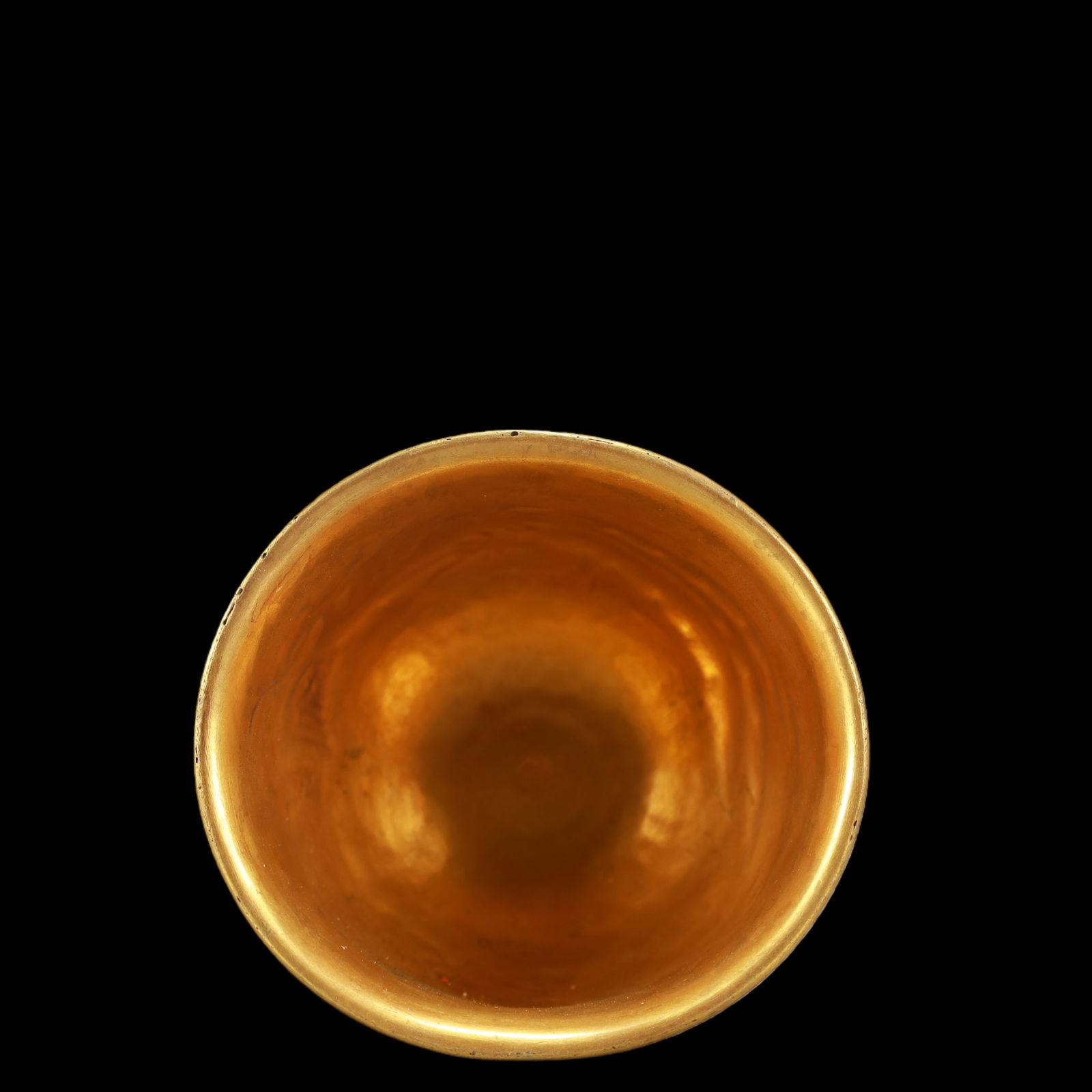 A Exquisite Gilt Bronze Phoenix Pattern with poem Cup - 5