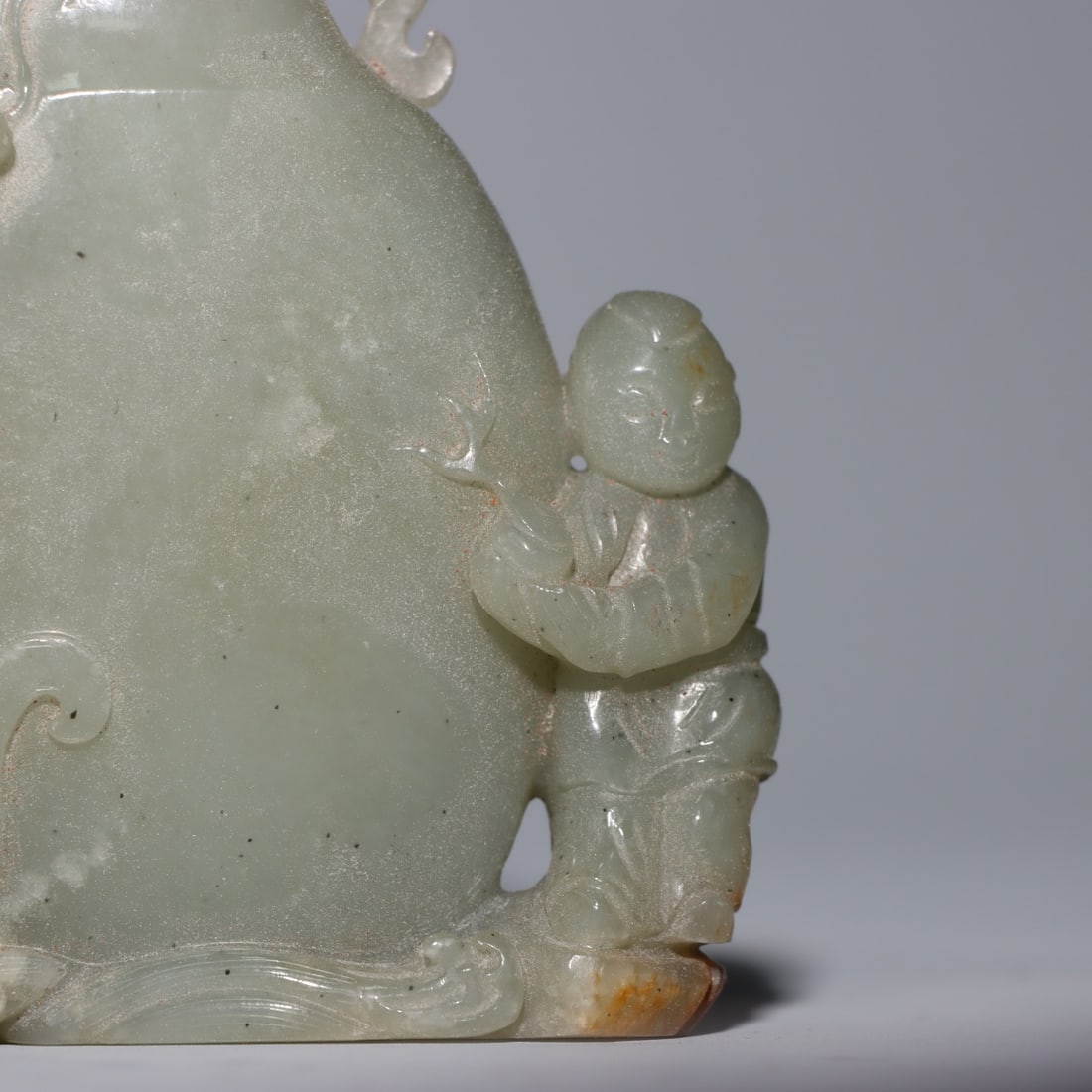 An Exquisite White Jade Dragon Pattern Figure Pattern Snuff Bottle - 5