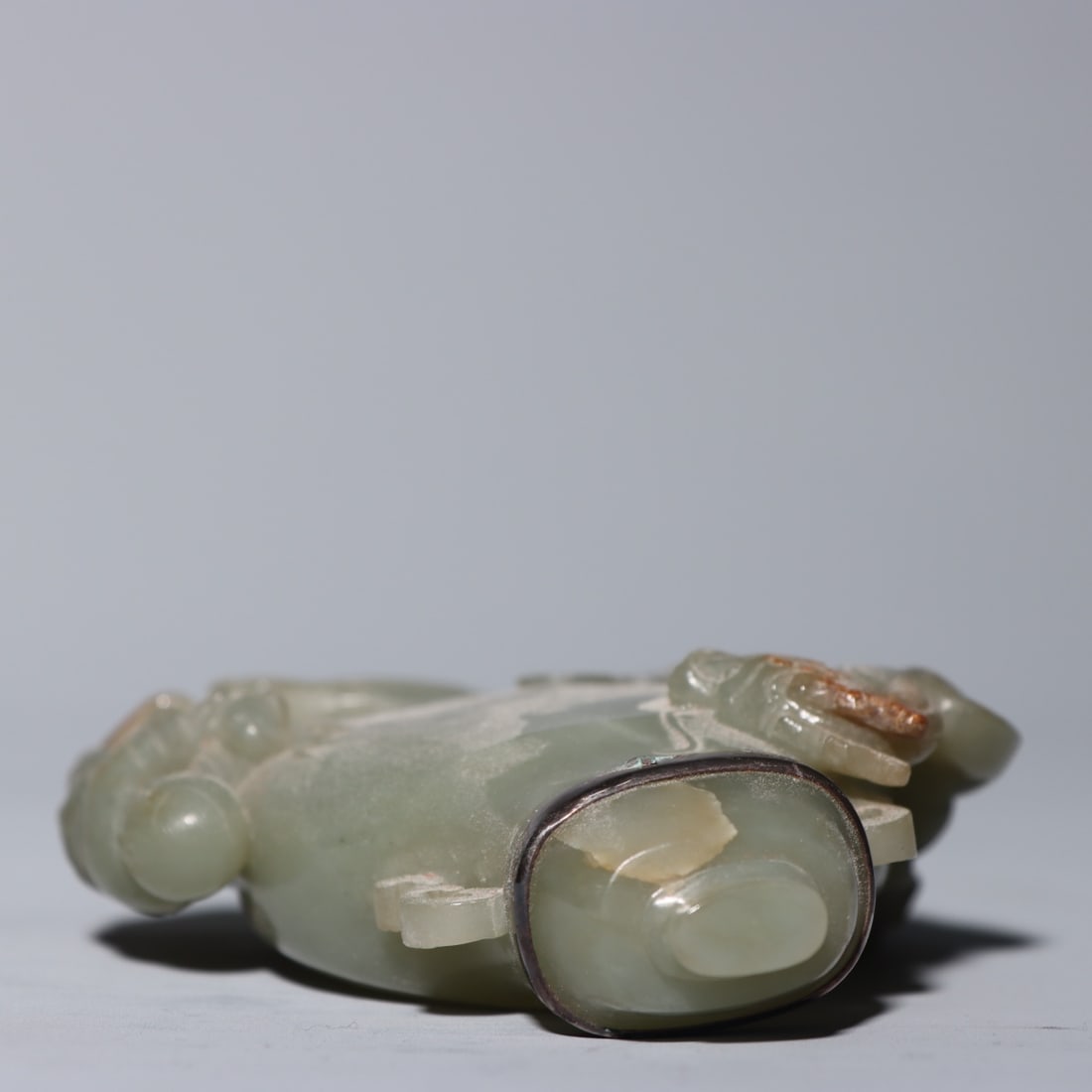 An Exquisite White Jade Dragon Pattern Figure Pattern Snuff Bottle - 7