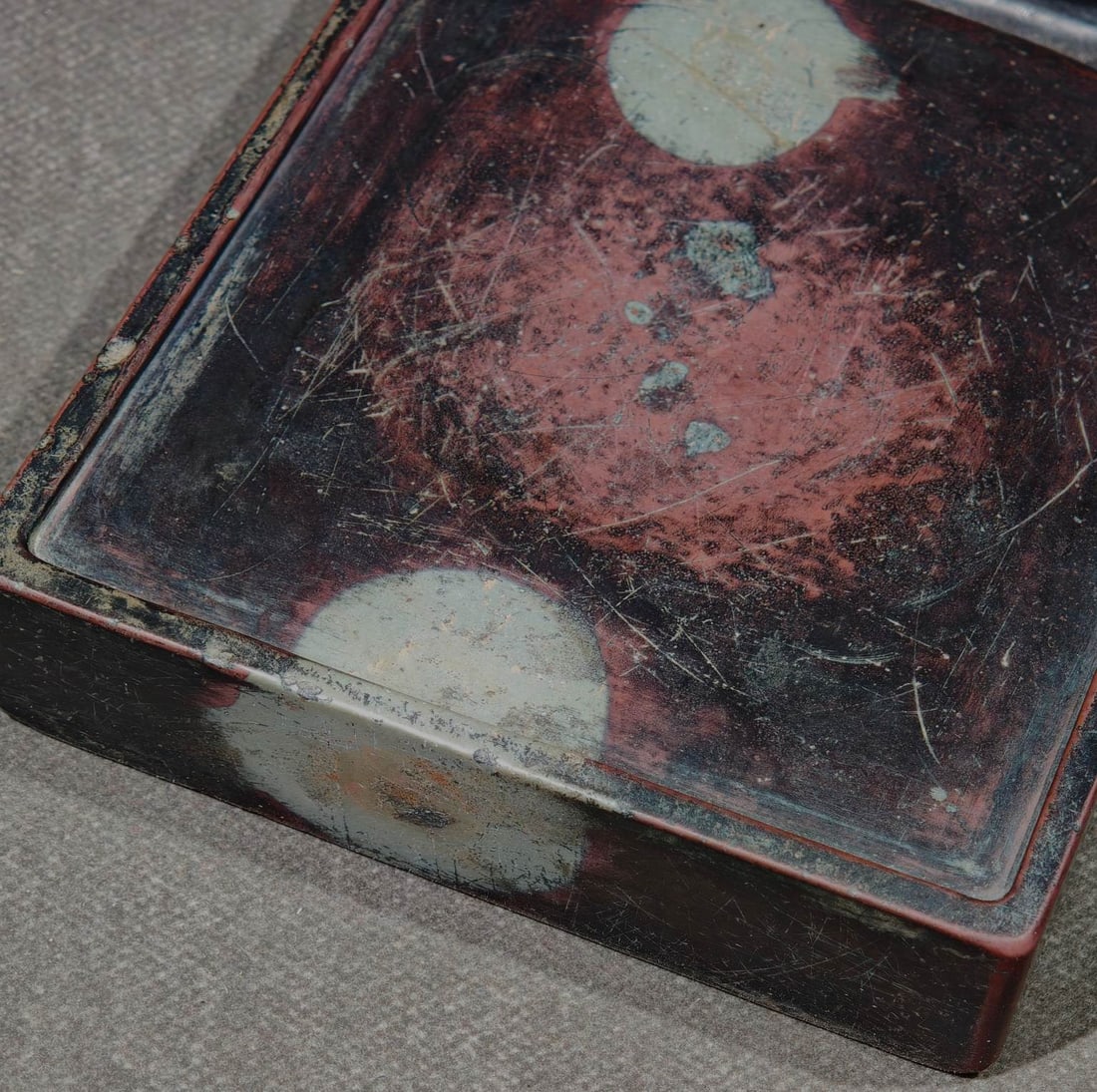 An Exquisite with poem Inkstone - 6