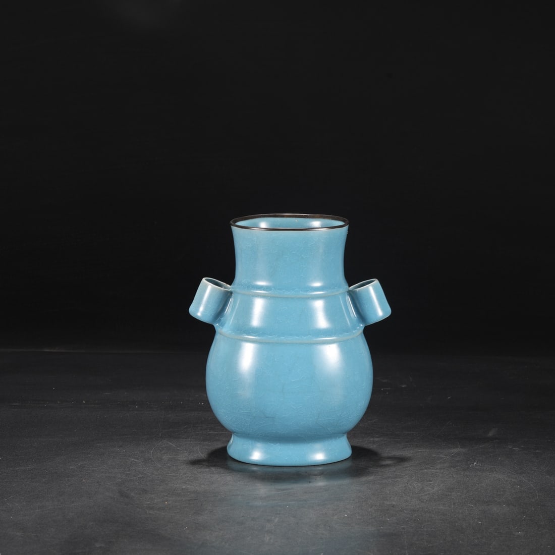 An Exquisite Ru yao Double-Ears Vase - 2