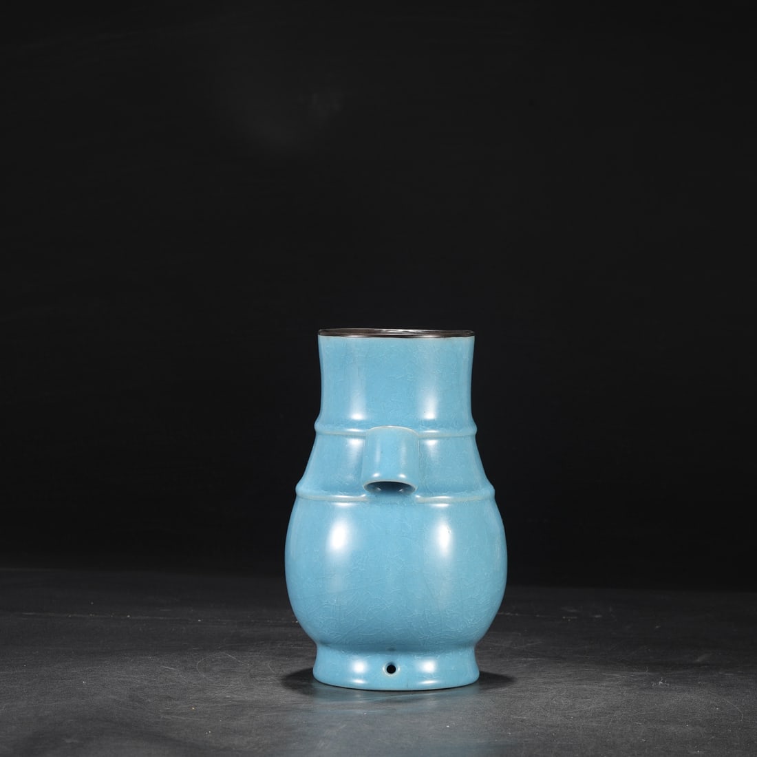 An Exquisite Ru yao Double-Ears Vase - 6