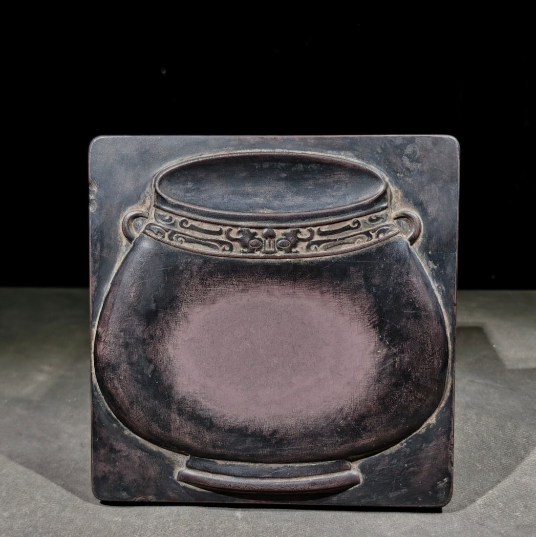 An Exquisite with poem Inkstone - 2