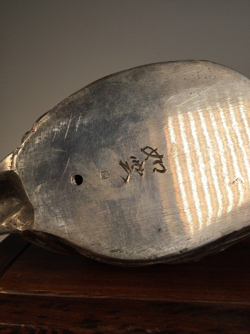 An Exquisite Silver Rooster Ornament - 5