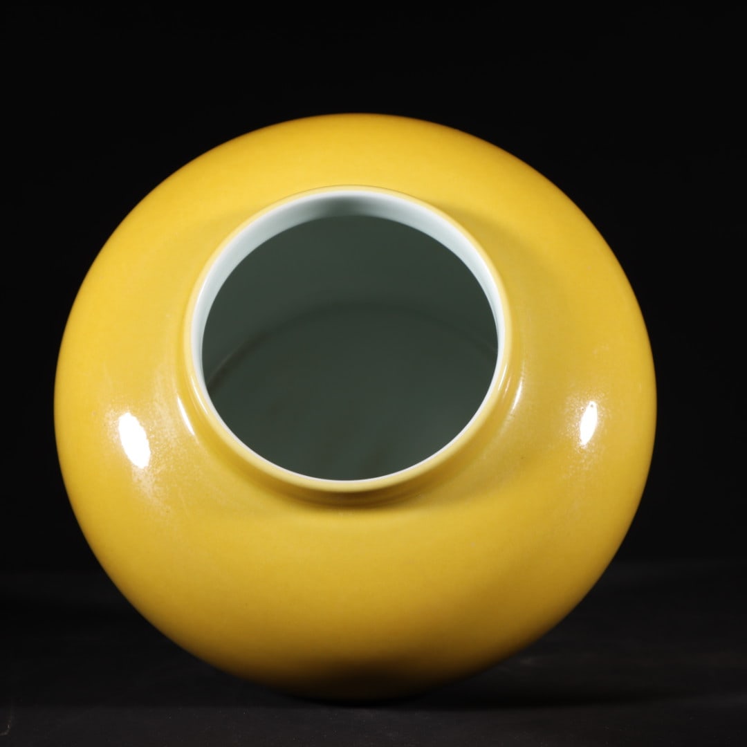 An ExquisiteA pair ofYellow Glazed Jar - 8