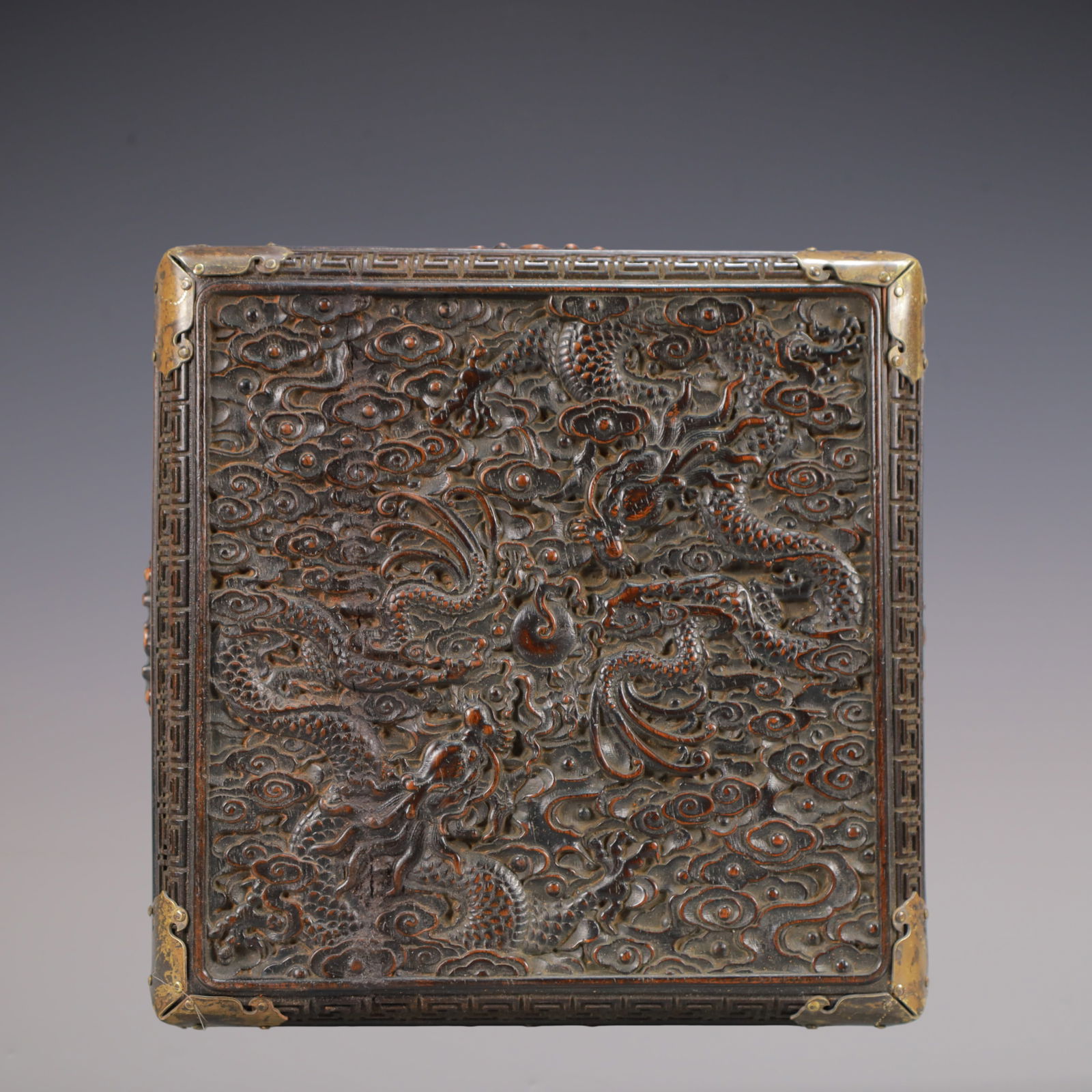 A Exquisite Zitanwood Dragon Pattern Box - 6