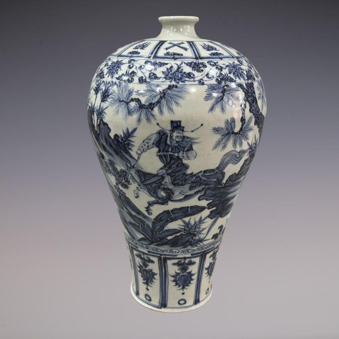 An Exquisite Blue and White Lotus Pattern Character and Story Pattern Vase: An Exquisite Blue and White Lotus Pattern Character and Story Pattern Vase Yuan Dynasty, China Size:43cm (The Dimensions Of All Batches Are Manually Measured.If You Need More Detailed Information,