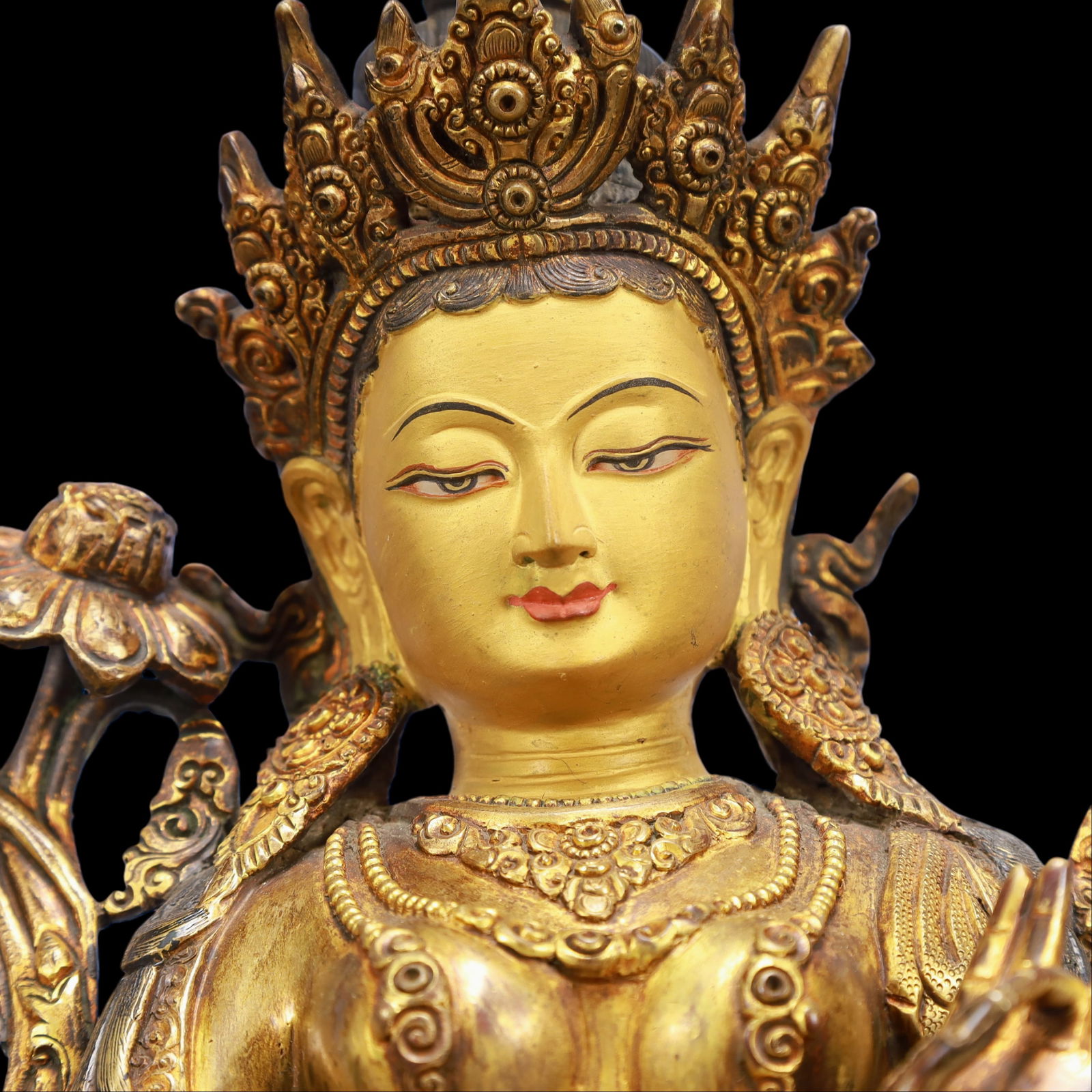 A Exquisite Gilt Bronze Buddha statue - 2