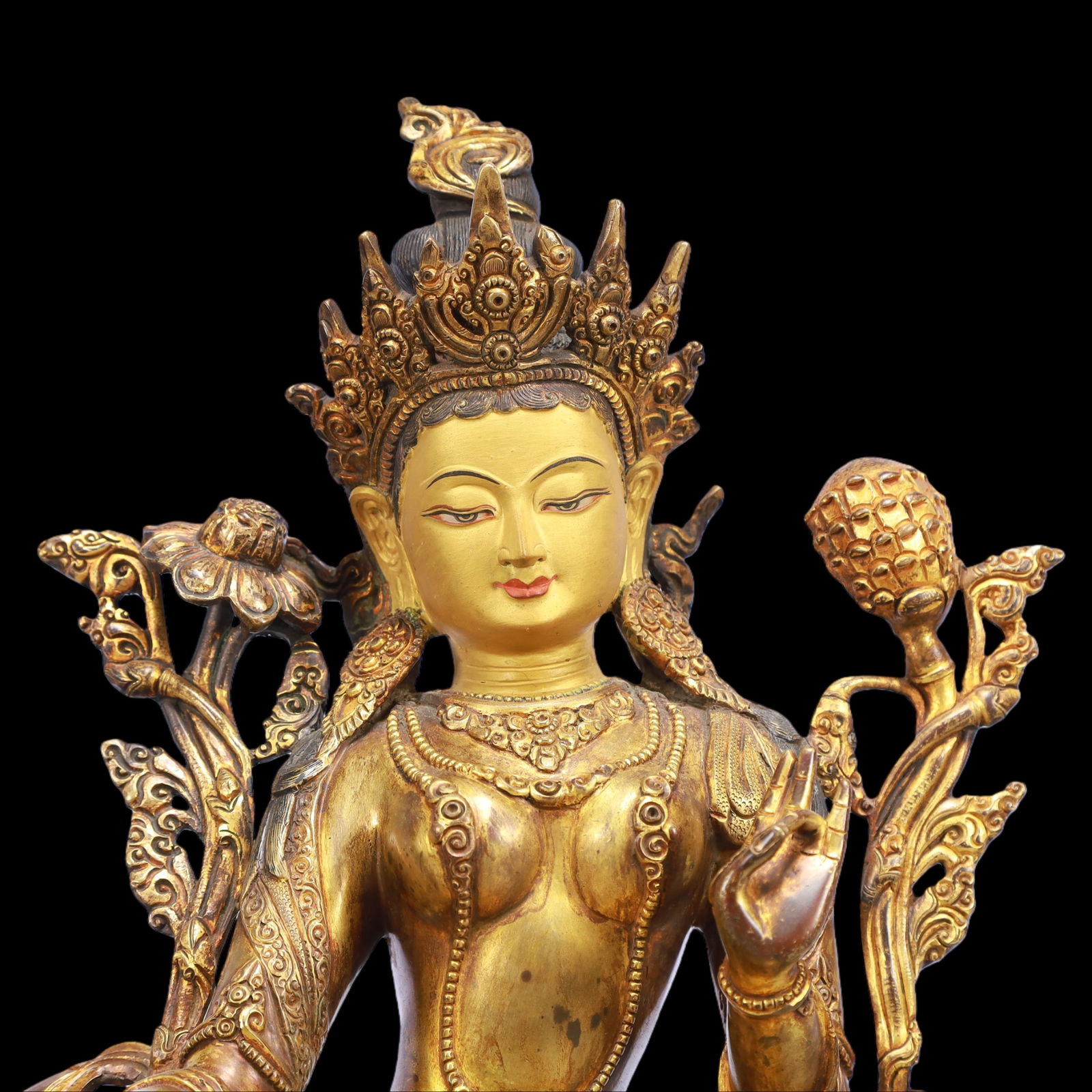 A Exquisite Gilt Bronze Buddha statue - 3