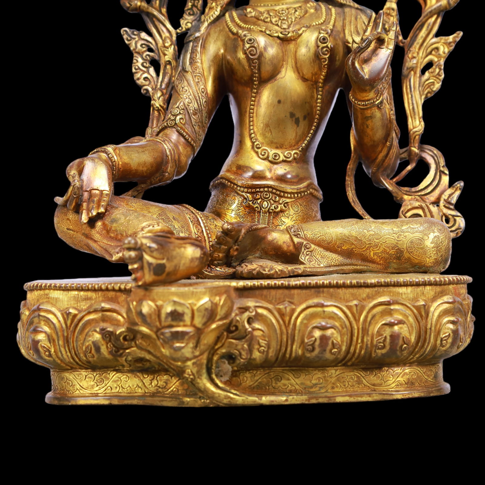 A Exquisite Gilt Bronze Buddha statue - 5