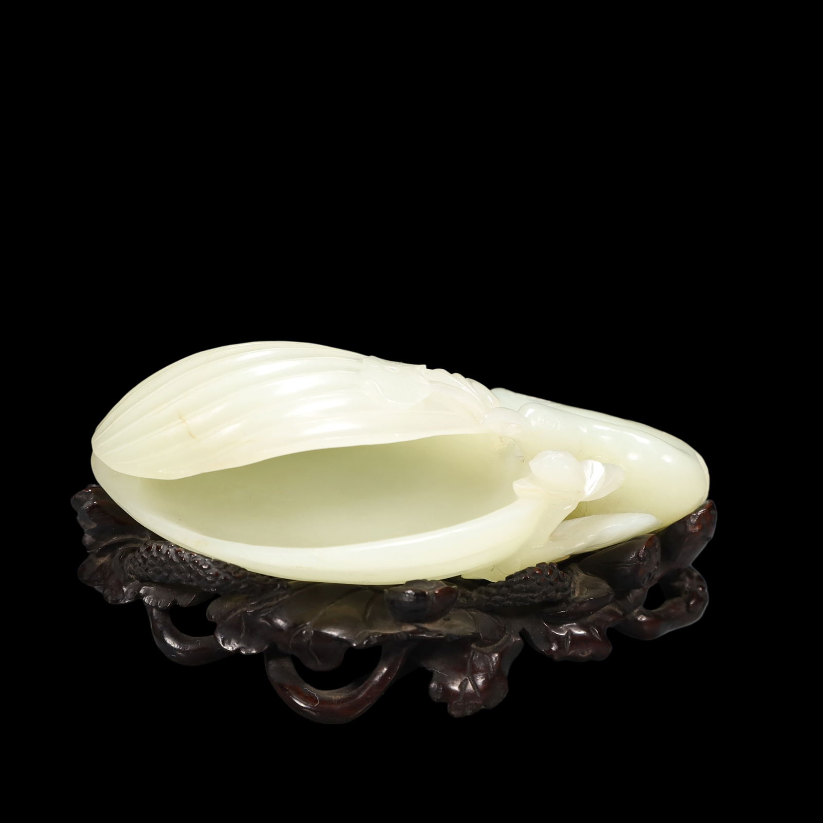 A Exquisite White Jade Brush Washer - 2