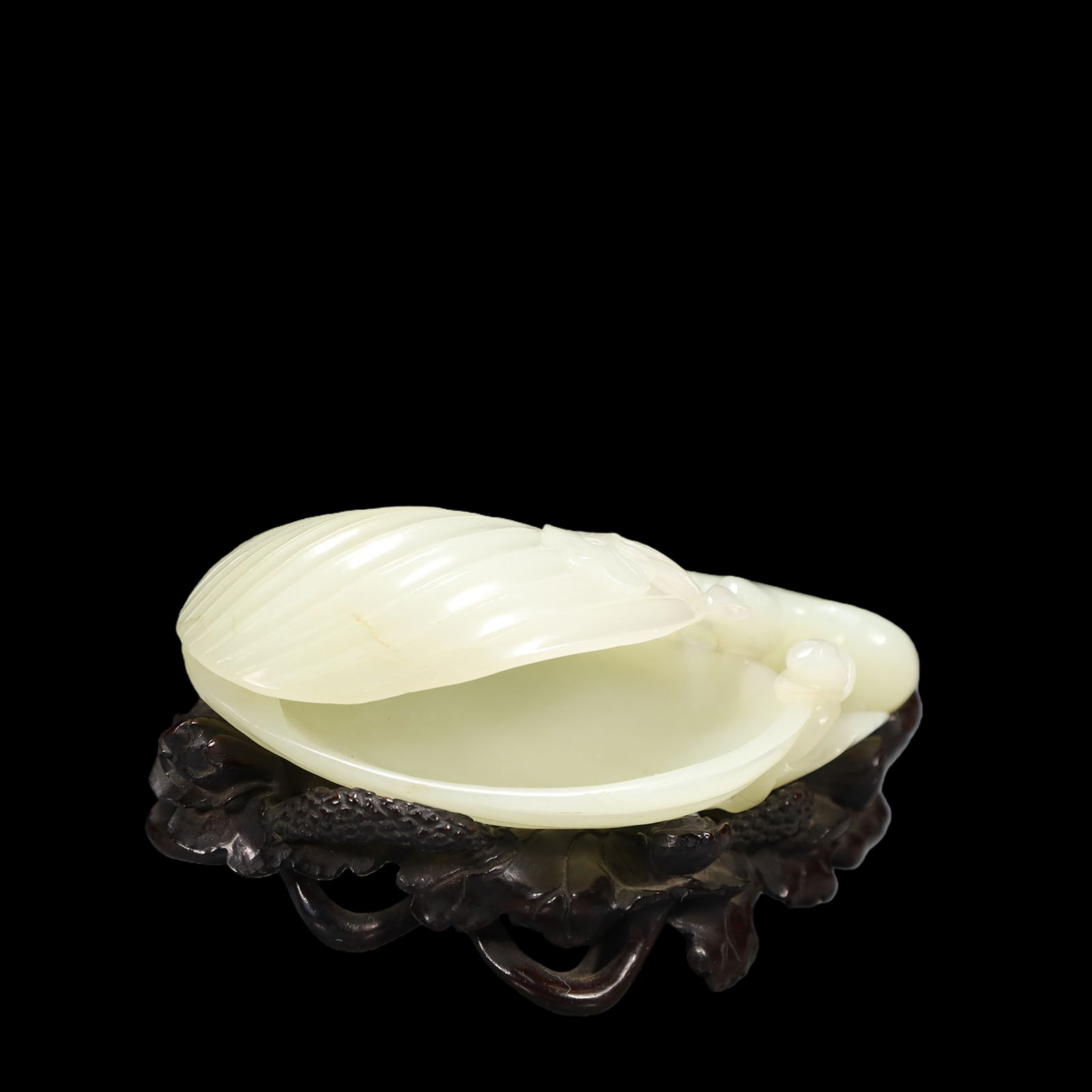 A Exquisite White Jade Brush Washer - 4