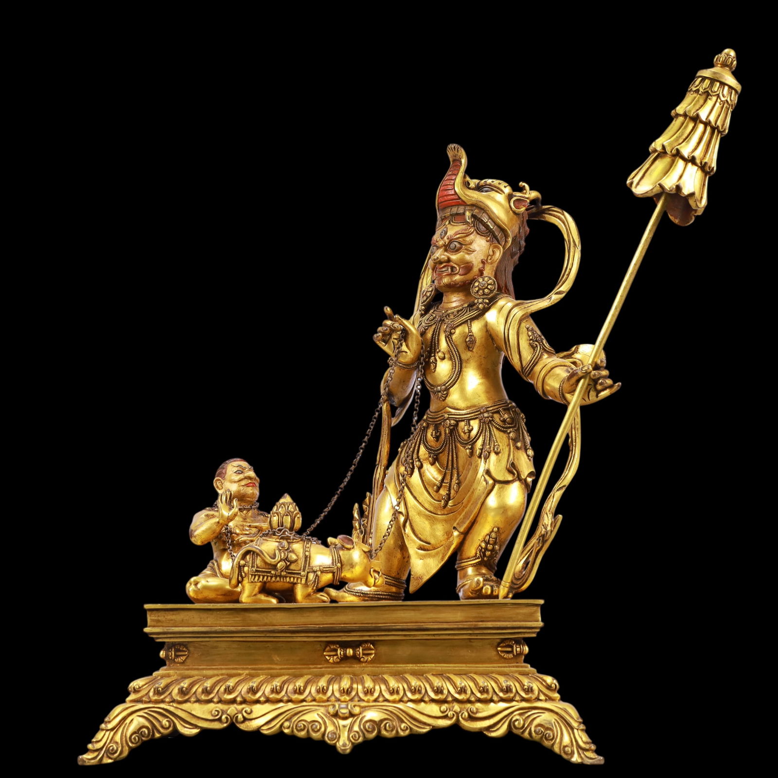 A Exquisite Gilt Bronze Statue of Mammon (1 of 11)