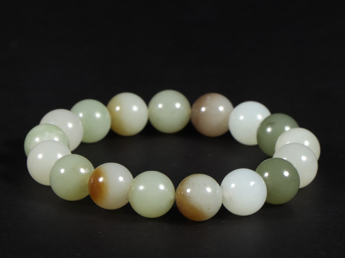 An Exquisite White Jade Bracelets - 9
