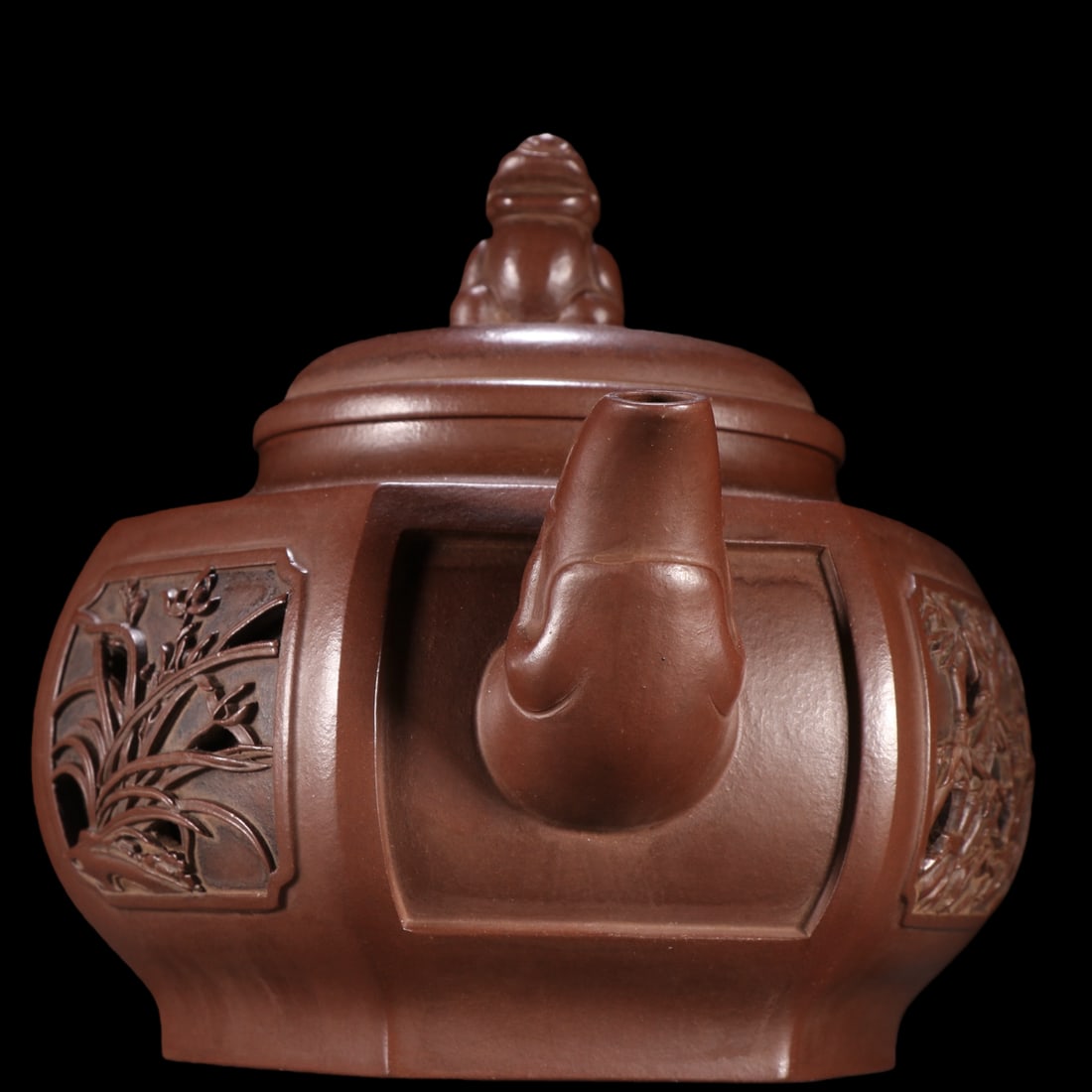 An Exquisite Purple Sands Flower Pattern Teapot - 7