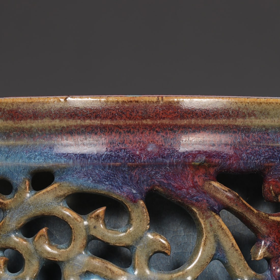 An Exquisite Jun yao Lotus Pattern Tripod Censer - 3