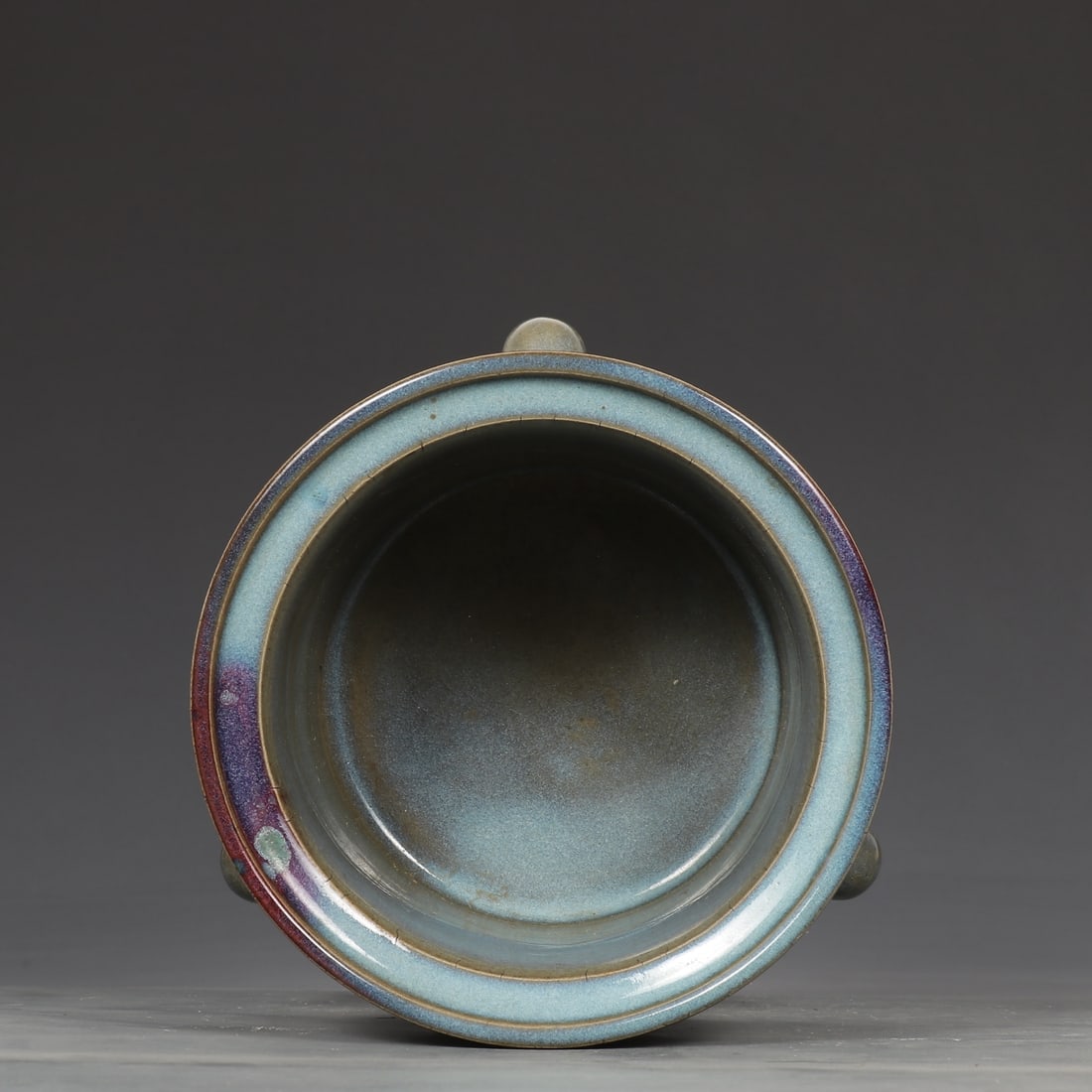 An Exquisite Jun yao Lotus Pattern Tripod Censer - 7