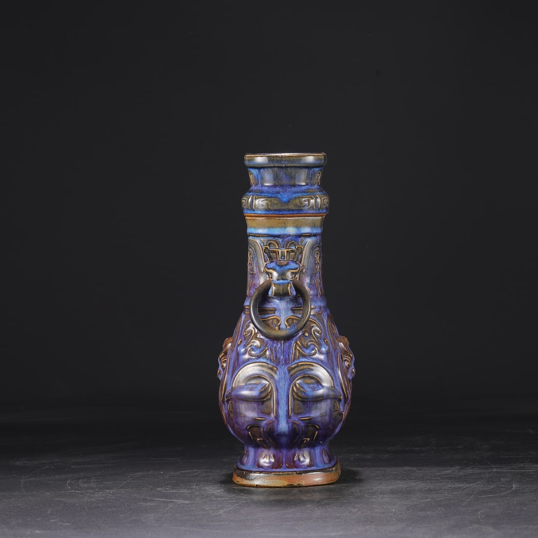 An Exquisite Jun yao Beast-Face Pattern Double-Ears Jar - 7