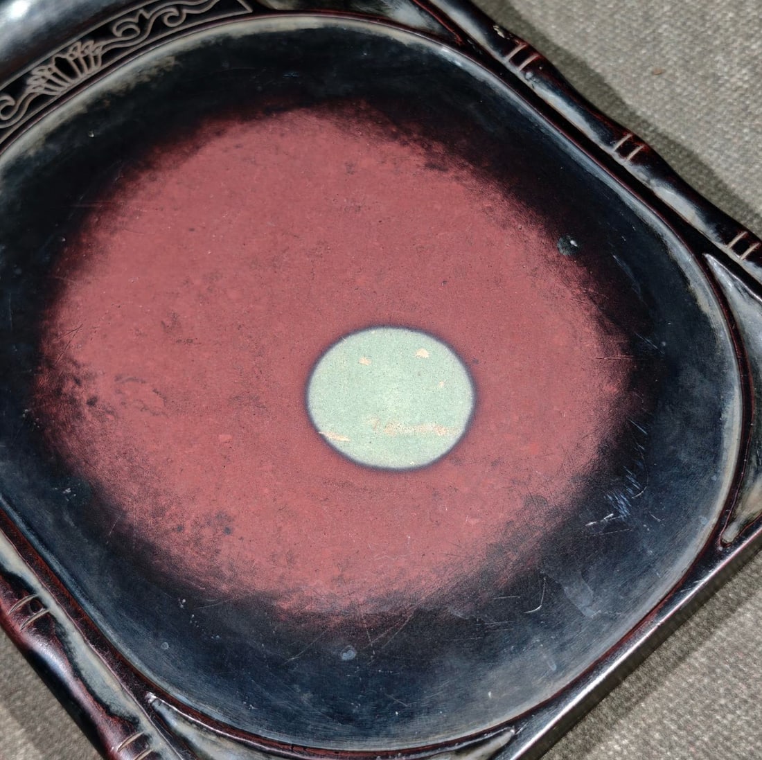 An Exquisite with poem Inkstone - 6